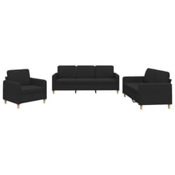 VidaXL 3202066 Ensemble de meubles de salle à manger Noir