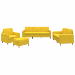 VidaXL 3202067, Jaune, mousse, Métal, Polyester, Textile, 198 cm, 77 cm, 80 cm
