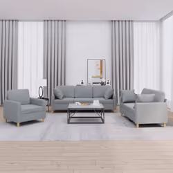 VidaXL 3202070 Ensemble de meubles de salle à manger Gris