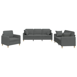 VidaXL 3202071 Ensemble de meubles de salle à manger Gris