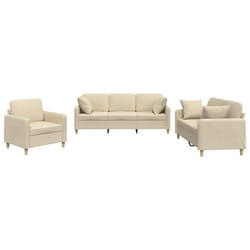 VidaXL 3202072 Ensemble de meubles de salle à manger Crème