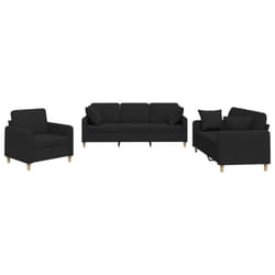 VidaXL 3202074 Ensemble de meubles de salle à manger Noir