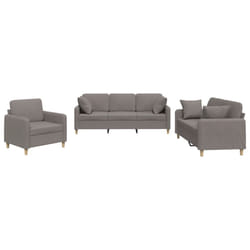 VidaXL 3202077 Ensemble de meubles de salle à manger Taupe