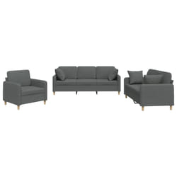 VidaXL 3202079 Ensemble de meubles de salle à manger Gris