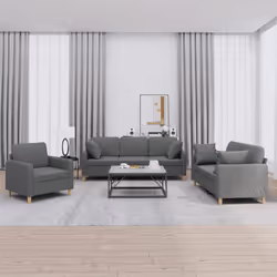 VidaXL 3202079 Ensemble de meubles de salle à manger Gris