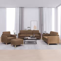 VidaXL 3202081 Ensemble de meubles de salle à manger Marron