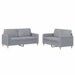 VidaXL 3202086, Gris, mousse, Métal, Polyester, Textile, 158 cm, 77 cm, 80 cm