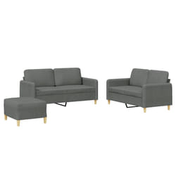 VidaXL 3202087 Ensemble de meubles de salle à manger Gris