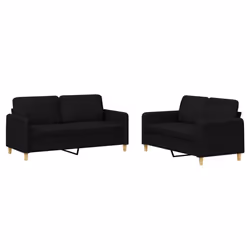VidaXL 3202090, Noir, mousse, Métal, Polyester, Textile, 158 cm, 77 cm, 80 cm