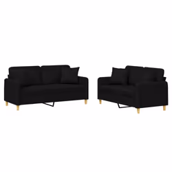 VidaXL 3202098, Noir, mousse, Métal, Polyester, Textile, 158 cm, 77 cm, 80 cm