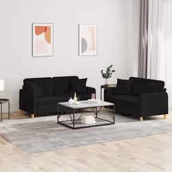 VidaXL 3202098 Ensemble de meubles de salle à manger Noir