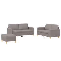VidaXL 3202101, Taupe, mousse, Métal, Polyester, Textile, 158 cm, 77 cm, 80 cm
