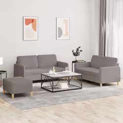 VidaXL 3202101 Ensemble de meubles de salle à manger Taupe