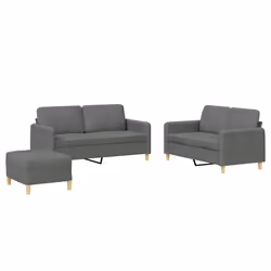 VidaXL 3202103, Gris, mousse, Métal, Polyester, Textile, 158 cm, 77 cm, 80 cm