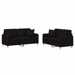 VidaXL 3202106, Noir, mousse, Métal, Polyester, Textile, 158 cm, 77 cm, 80 cm