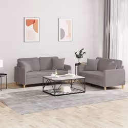 VidaXL 3202109 Ensemble de meubles de salle à manger Taupe