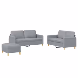 VidaXL 3202110, Gris, mousse, Métal, Polyester, Textile, 158 cm, 77 cm, 80 cm