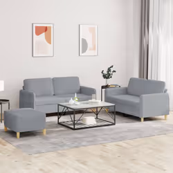 VidaXL 3202110 Ensemble de meubles de salle à manger Gris