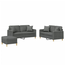 VidaXL 3202111 Ensemble de meubles de salle à manger Gris