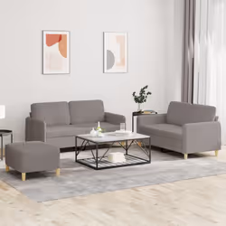 VidaXL 3202117 Ensemble de meubles de salle à manger Taupe