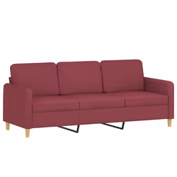 VidaXL 3202124 Ensemble de meubles de salle à manger Rouge - Vue supplémentaire 4