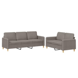 VidaXL 3202125 Ensemble de meubles de salle à manger Taupe