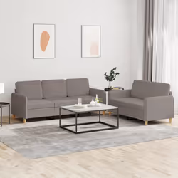 VidaXL 3202125 Ensemble de meubles de salle à manger Taupe