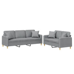 VidaXL 3202126 Ensemble de meubles de salle à manger Gris