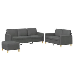 VidaXL 3202127 Ensemble de meubles de salle à manger Gris