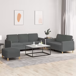 VidaXL 3202127 Ensemble de meubles de salle à manger Gris