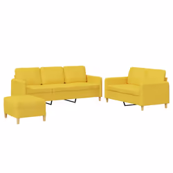 VidaXL 3202131, Jaune, mousse, Métal, Polyester, Textile, 198 cm, 77 cm, 80 cm