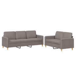 VidaXL 3202133, Taupe, mousse, Métal, Polyester, Textile, 198 cm, 77 cm, 80 cm