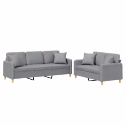 VidaXL 3202134, Gris, mousse, Métal, Polyester, Textile, 198 cm, 77 cm, 80 cm