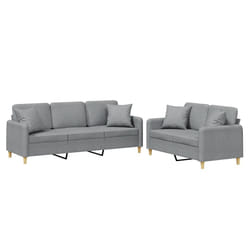 VidaXL 3202134 Ensemble de meubles de salle à manger Gris