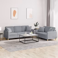 VidaXL 3202134 Ensemble de meubles de salle à manger Gris