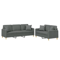 VidaXL 3202135 Ensemble de meubles de salle à manger Gris