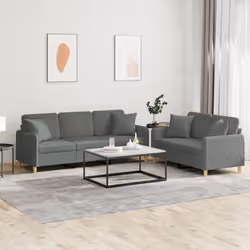 VidaXL 3202135 Ensemble de meubles de salle à manger Gris