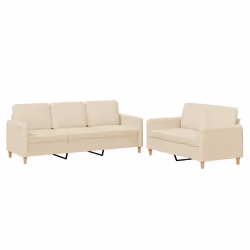 VidaXL 3202136, Crème, mousse, Métal, Polyester, Textile, 198 cm, 77 cm, 80 cm