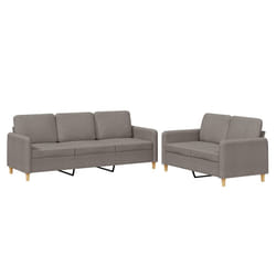 VidaXL 3202141 Ensemble de meubles de salle à manger Taupe