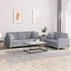 VidaXL 3202142 Ensemble de meubles de salle à manger Gris