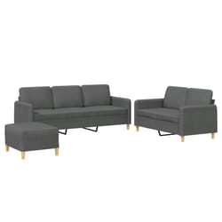 VidaXL 3202143 Ensemble de meubles de salle à manger Gris