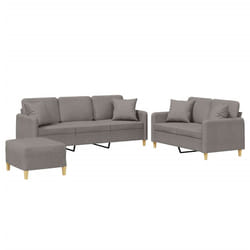 VidaXL 3202149 Ensemble de meubles de salle à manger Taupe