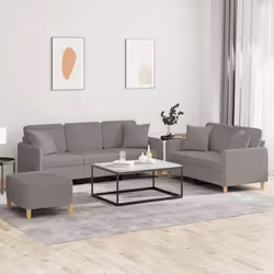 VidaXL 3202149 Ensemble de meubles de salle à manger Taupe