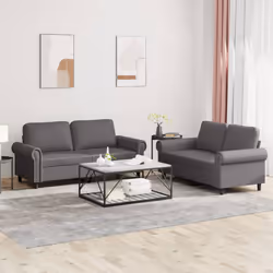 VidaXL 3202152 Ensemble de meubles de salle à manger Gris