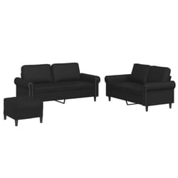 VidaXL 3202155 Ensemble de meubles de salle à manger Noir