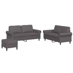 VidaXL 3202157 Ensemble de meubles de salle à manger Gris