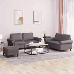 VidaXL 3202157 Ensemble de meubles de salle à manger Gris