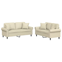 VidaXL 3202161 Ensemble de meubles de salle à manger Crème