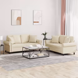 VidaXL 3202161 Ensemble de meubles de salle à manger Crème