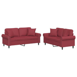VidaXL 3202163 Ensemble de meubles de salle à manger Rouge